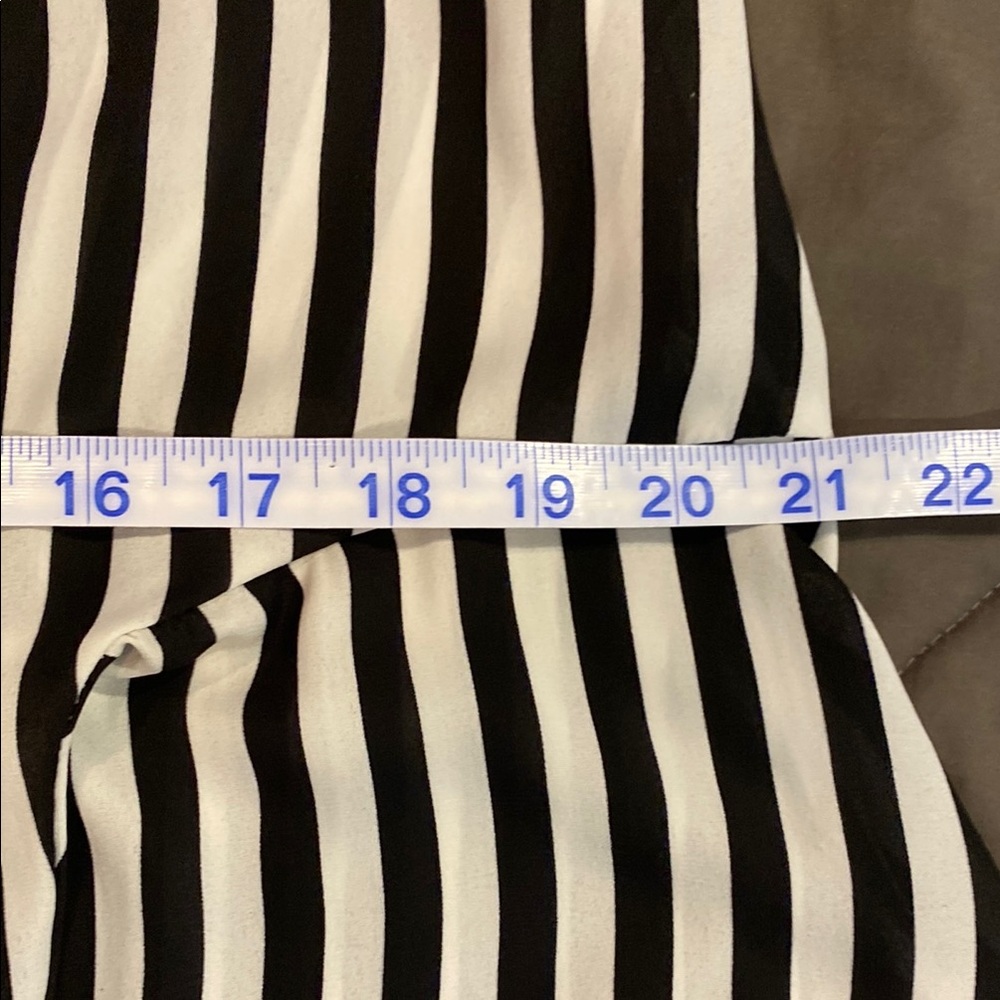 Torrid Black and White Striped Sleeveless Blouse - Picture 7 of 7